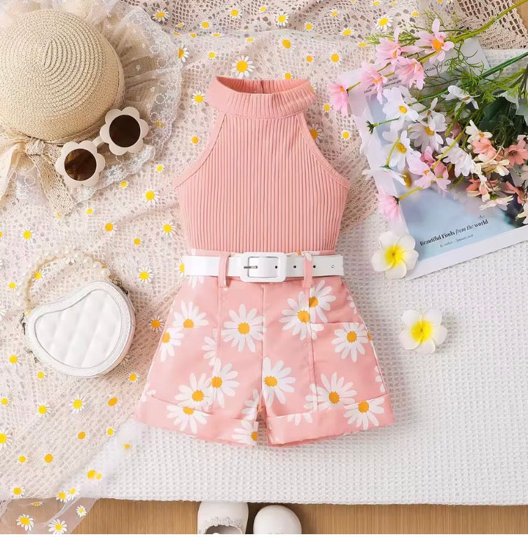 Girls Summer Shorts Set