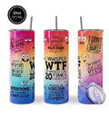 20oz Stainless Steel Insulated Tumbler with Colorful Cartoon Print