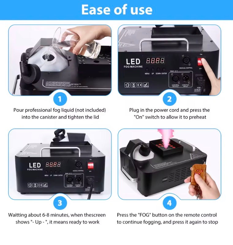 1500W 24LED Smoke Machine
