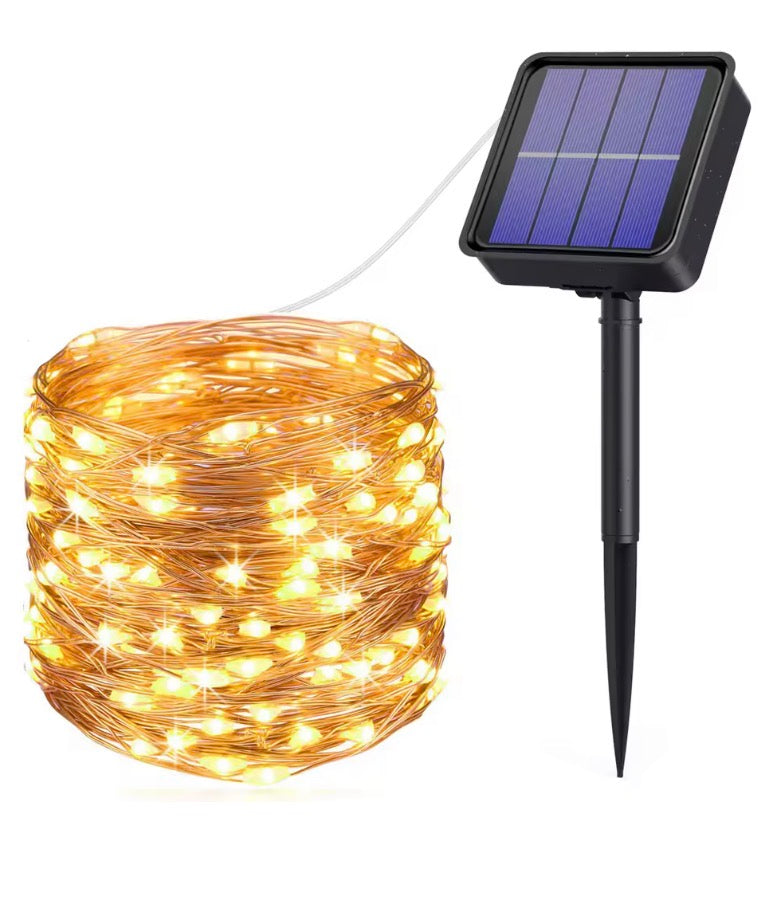 12m Solar String Lights for Outside