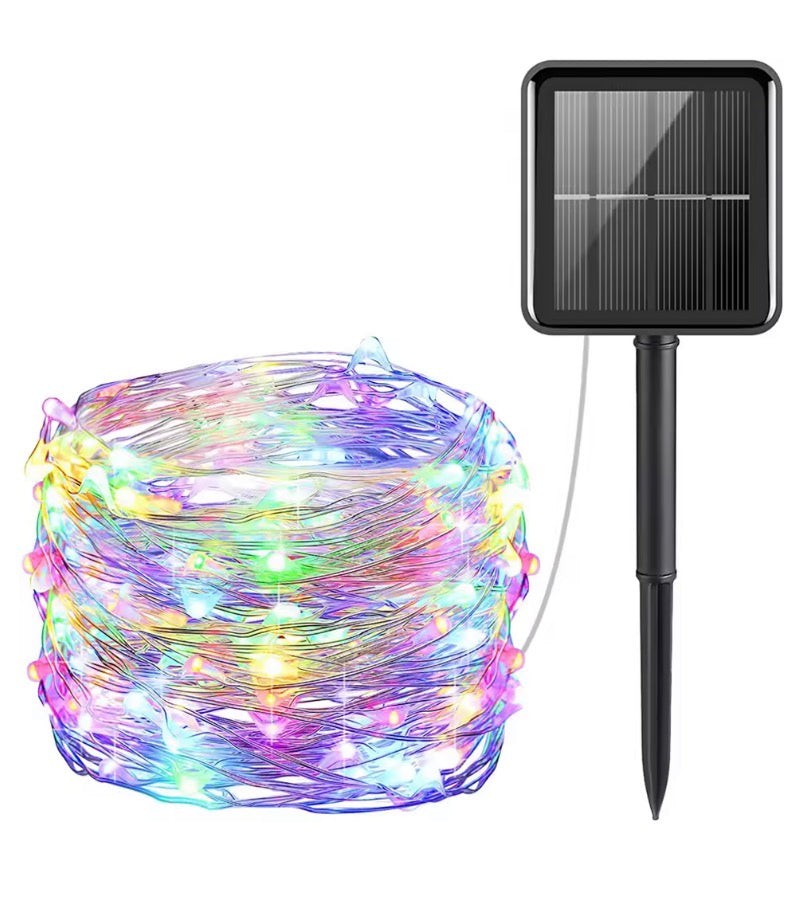12m Solar String Lights for Outside
