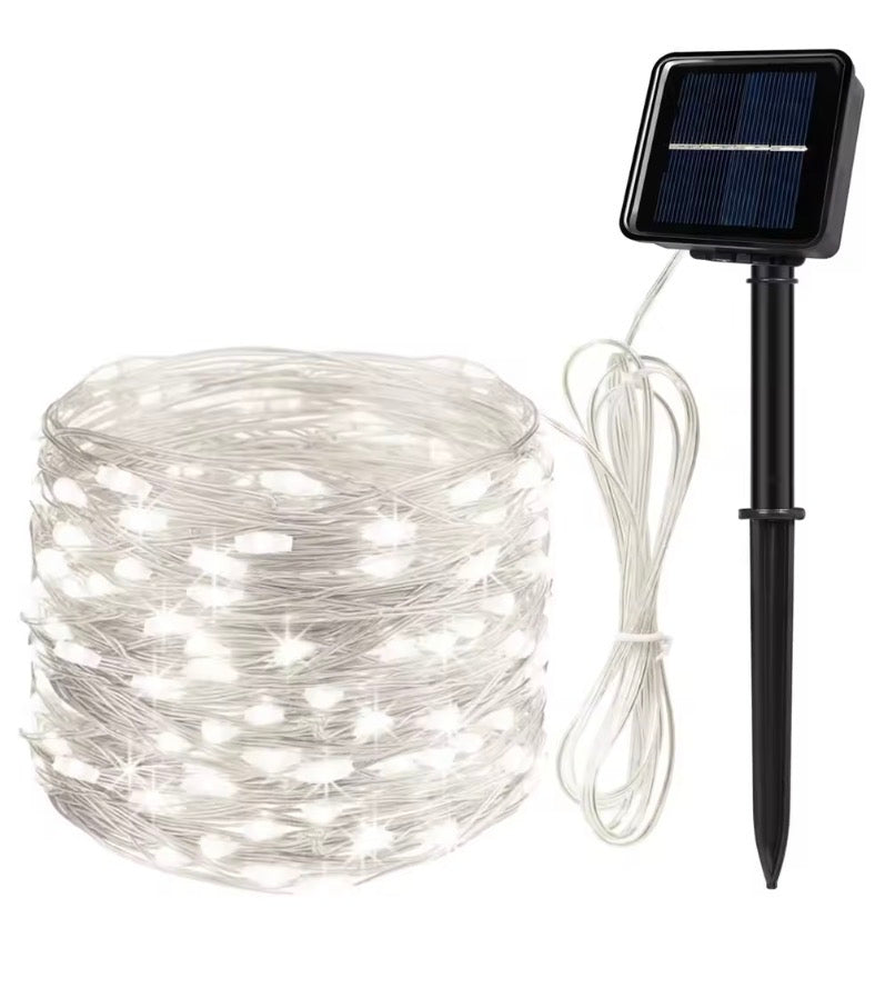 12m Solar String Lights for Outside
