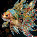Colorful Goldfish Special Shape Diamond Art Painting Kit