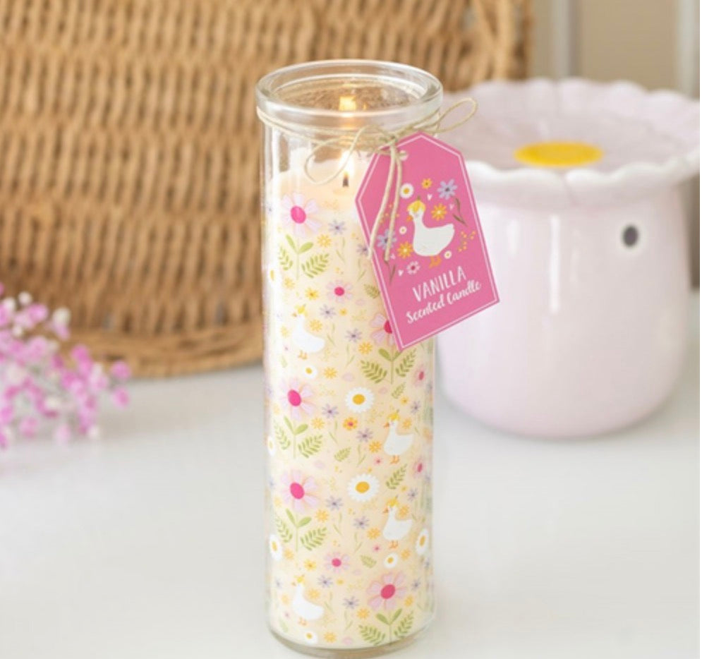 DAISY & DUCK PRINT VANILLA TUBE CANDLE