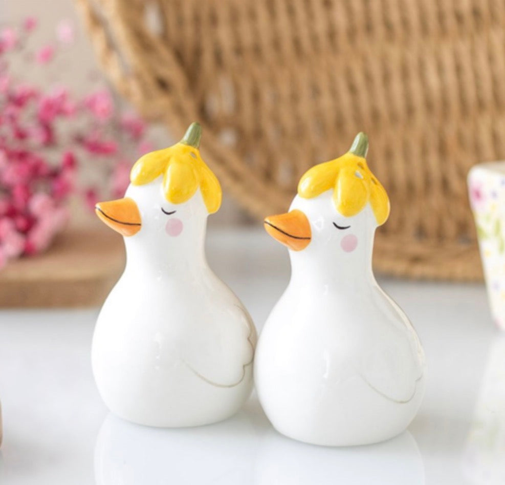 DAISY & DUCK SALT AND PEPPER SHAKERS