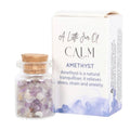 JAR OF CALM AMETHYST CRYSTAL IN A MATCHBOX