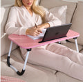 Foldable Laptop Tray Table - Blush