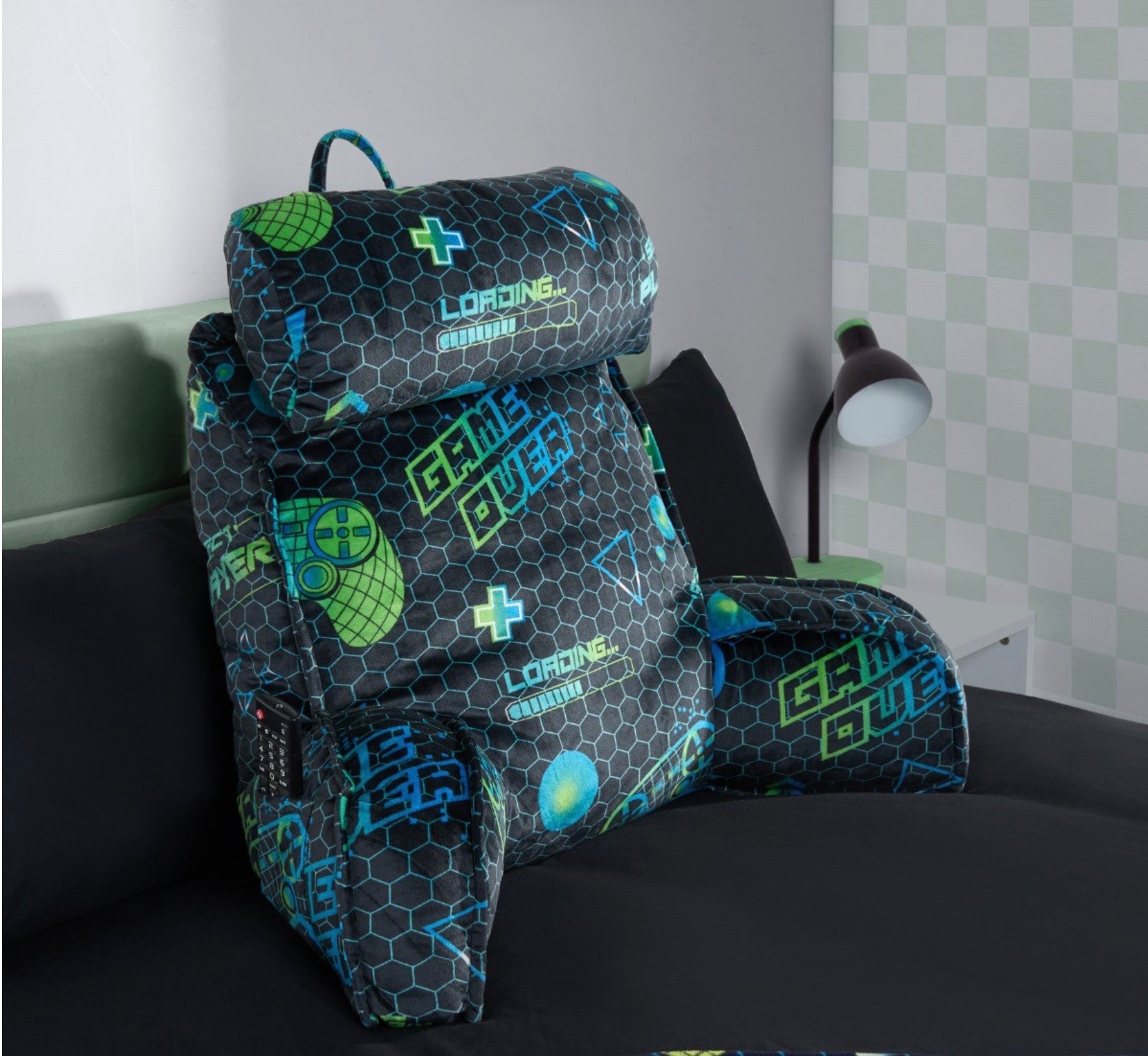Gaming Cuddle Cushion with Head Rest