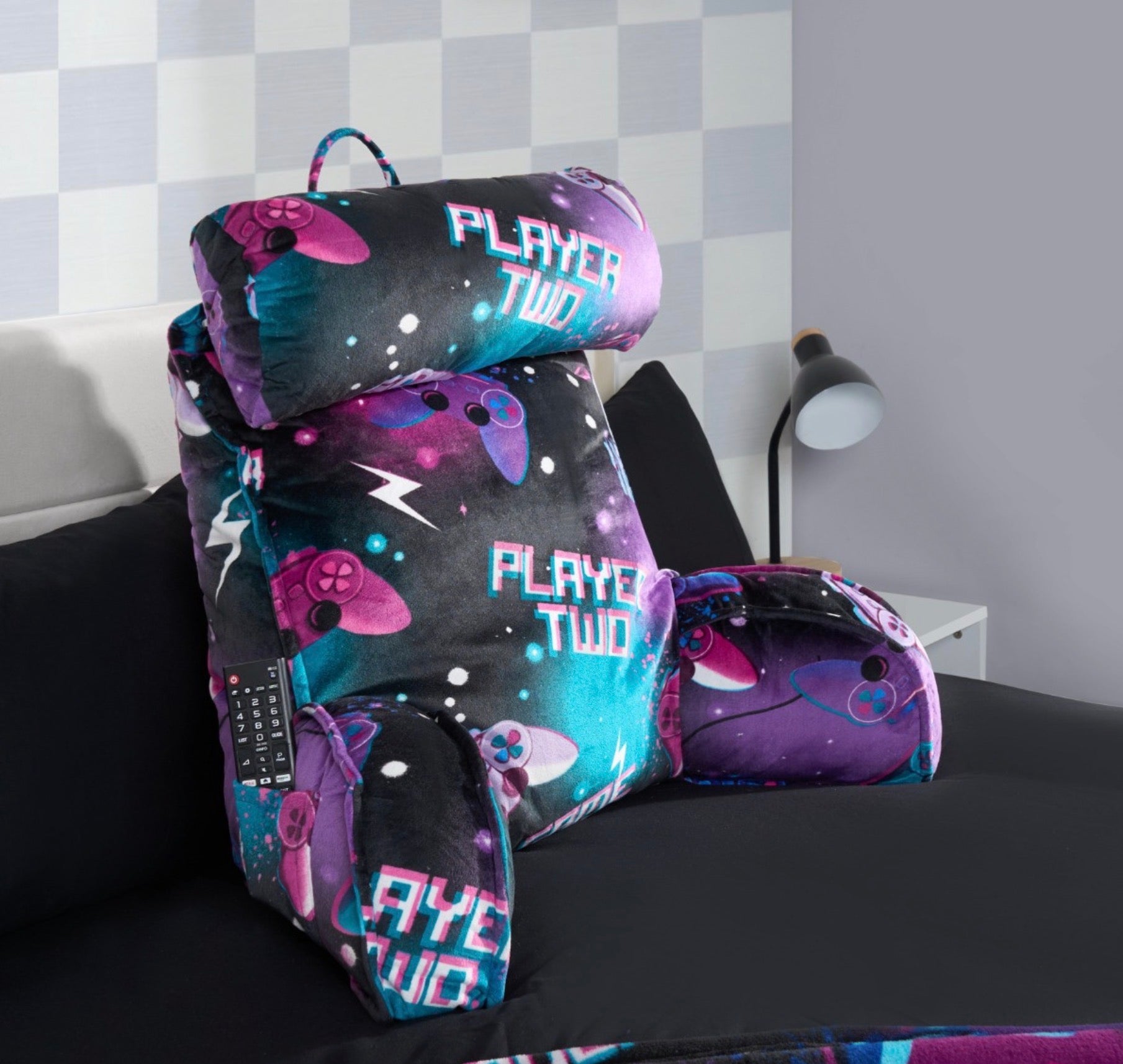 Gaming Cuddle Cushion with Head Rest