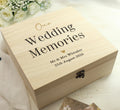 Personalised Black & Gold Free Text Wooden Keepsake Box