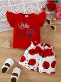 2-Piece Baby Girl Short-Sleeve & Shorts Set