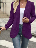 New Solid Color Casual Ribbed Brushed Patchwork
