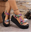 Thick Soled Comfort Cloth Sandals