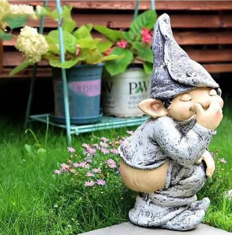 Funny Gnome Statue