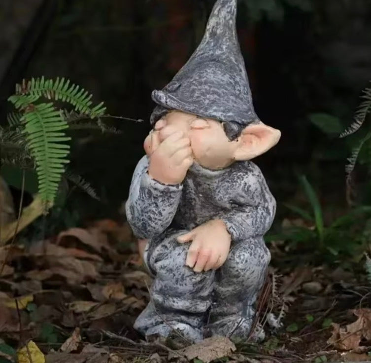 Funny Gnome Statue