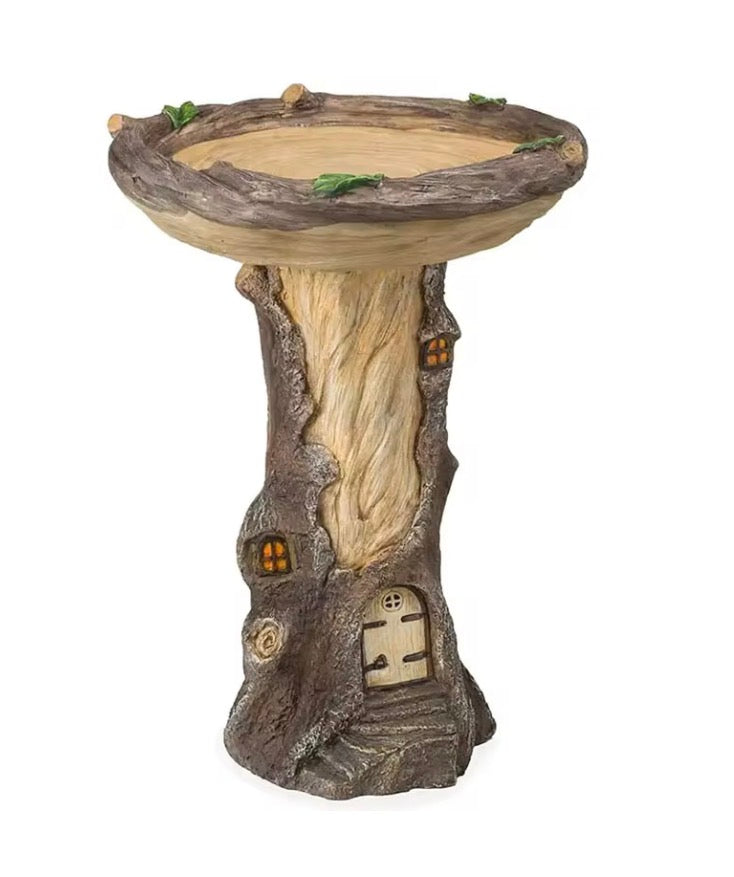Garden Statues Resin Bird Feeding Tray