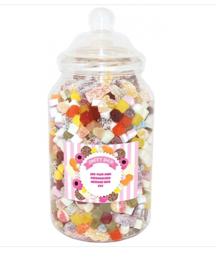 PERSONALISED GIANT SWEET JAR