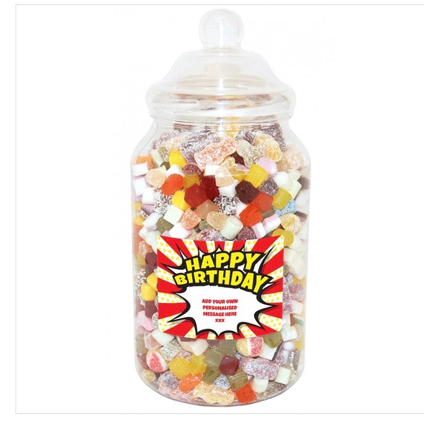 PERSONALISED GIANT SWEET JAR
