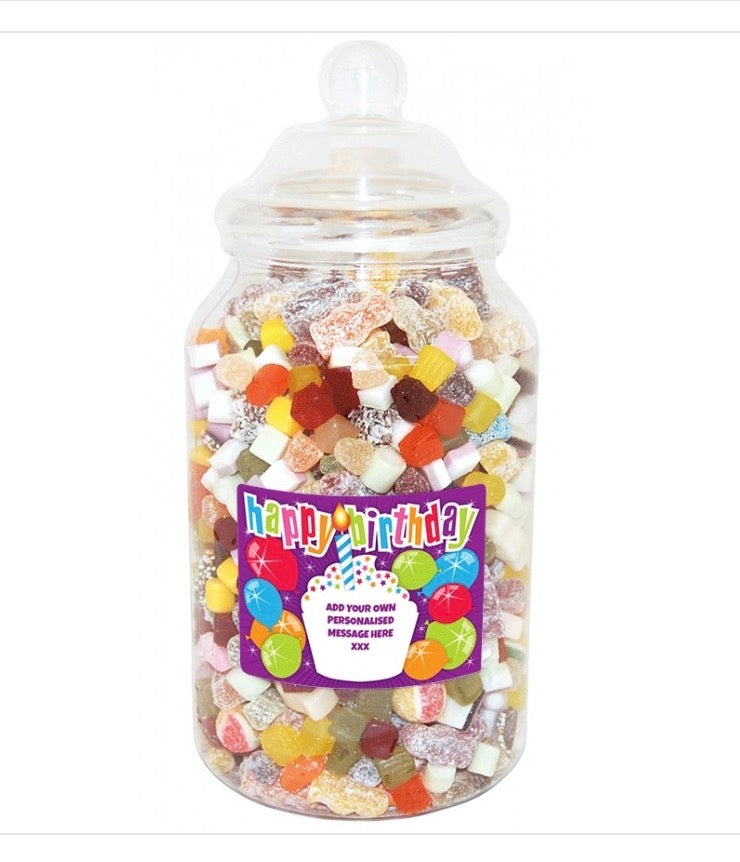 PERSONALISED GIANT SWEET JAR