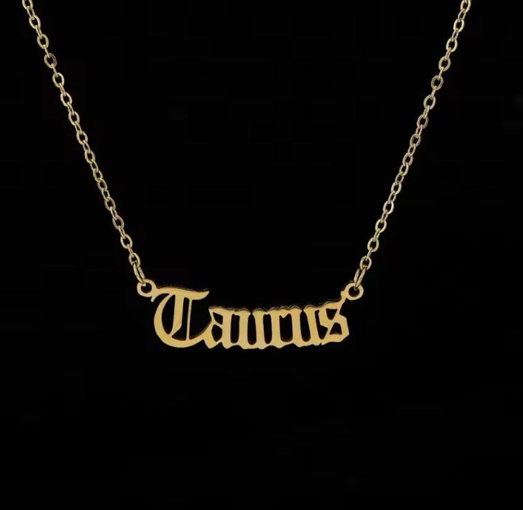 Zodiac Sign Astrology Necklace