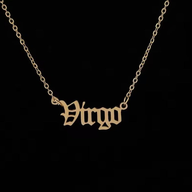 Zodiac Sign Astrology Necklace