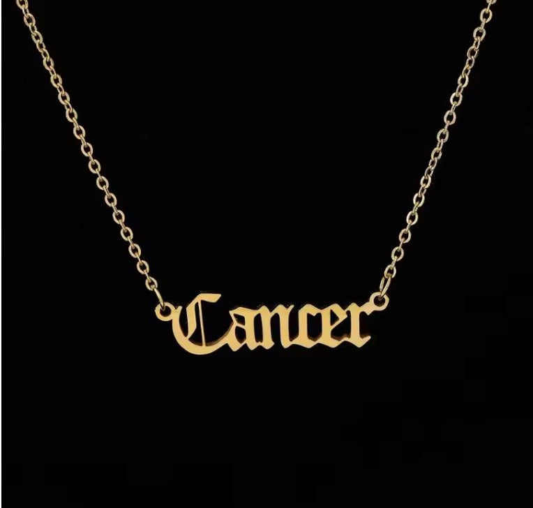 Zodiac Sign Astrology Necklace