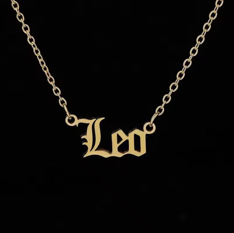 Zodiac Sign Astrology Necklace