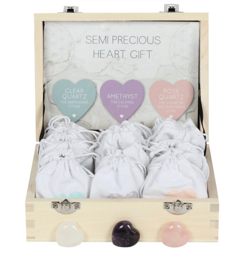 LUCKY CRYSTAL HEART SENTIMENT STONE