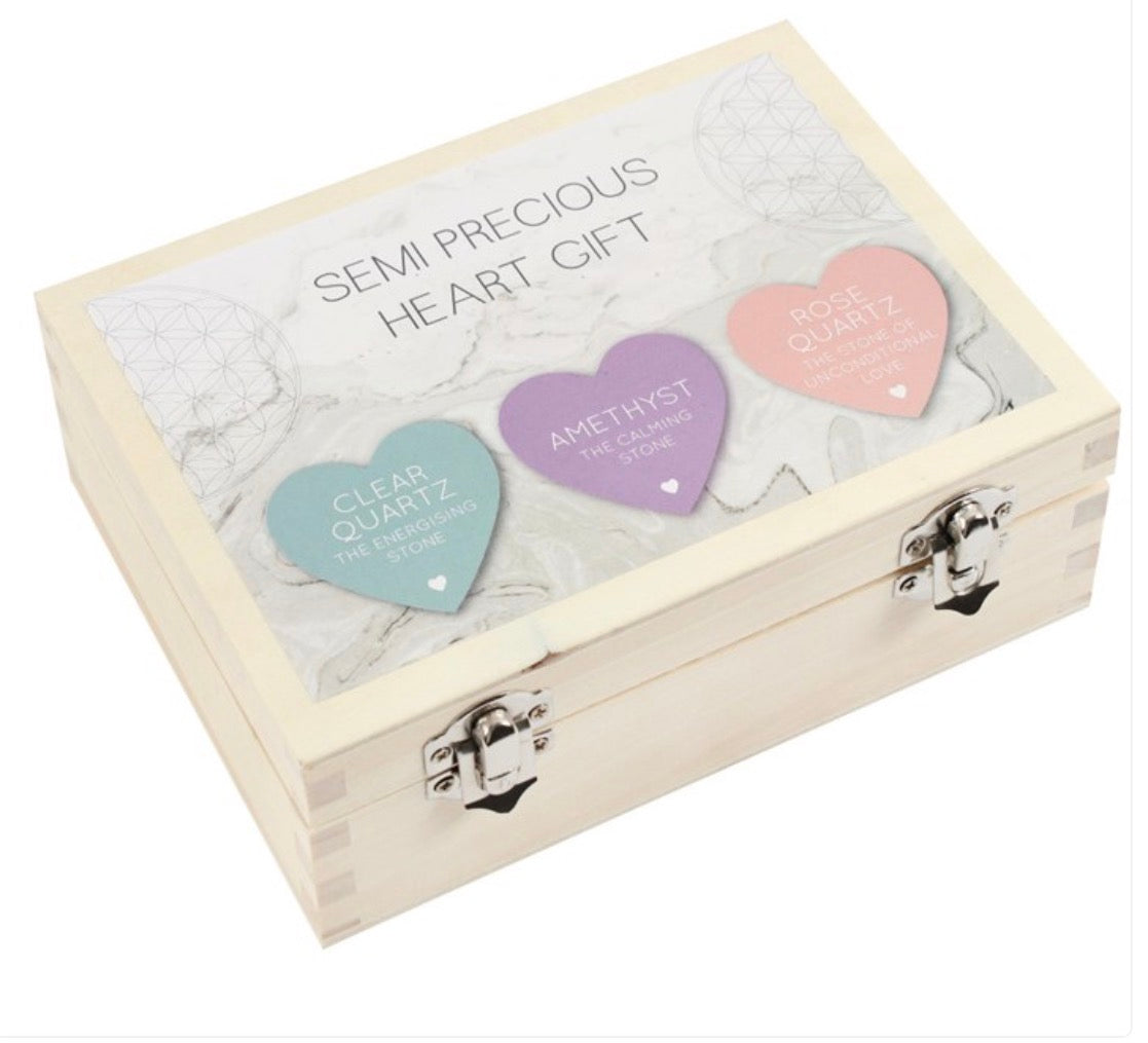 LUCKY CRYSTAL HEART SENTIMENT STONE
