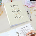 Personalised Black & Gold Wedding Planner