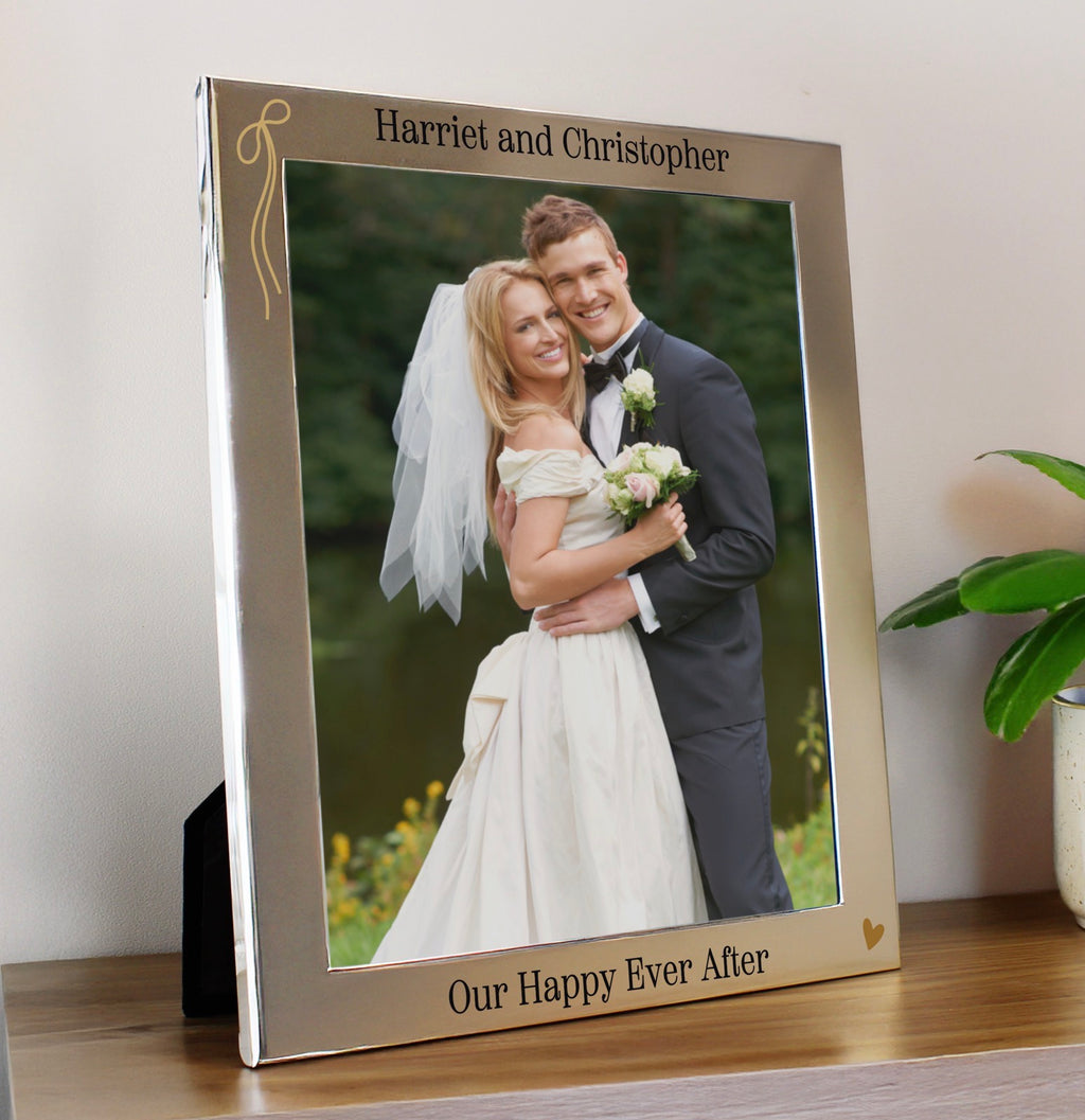 Personalised Black & Gold Free Text 8x10 Photo Frame