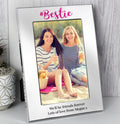 Personalised #Bestie 6x4 Silver Photo Frame
