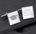 Personalised Graduation Square Cufflinks