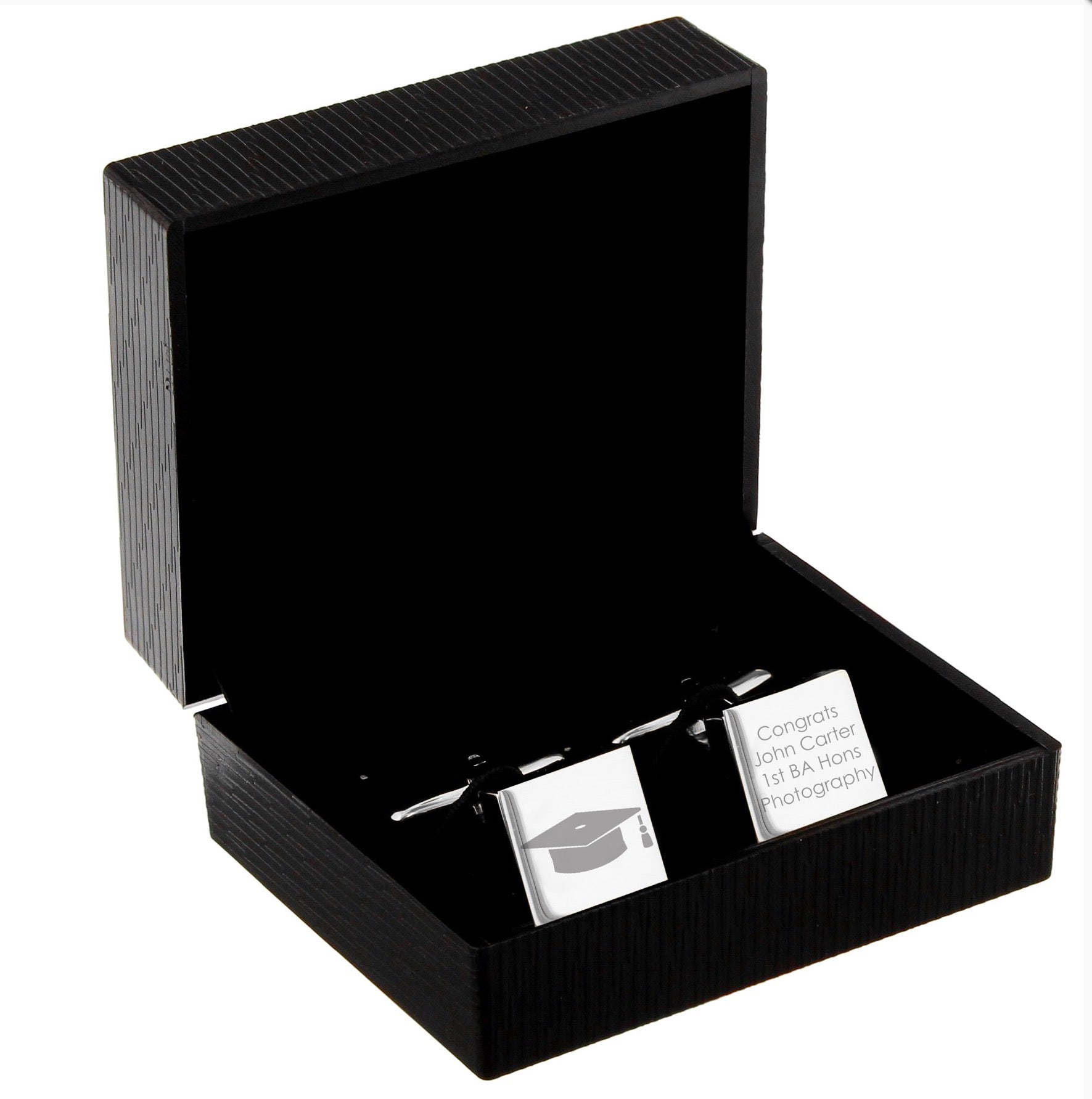 Personalised Graduation Square Cufflinks