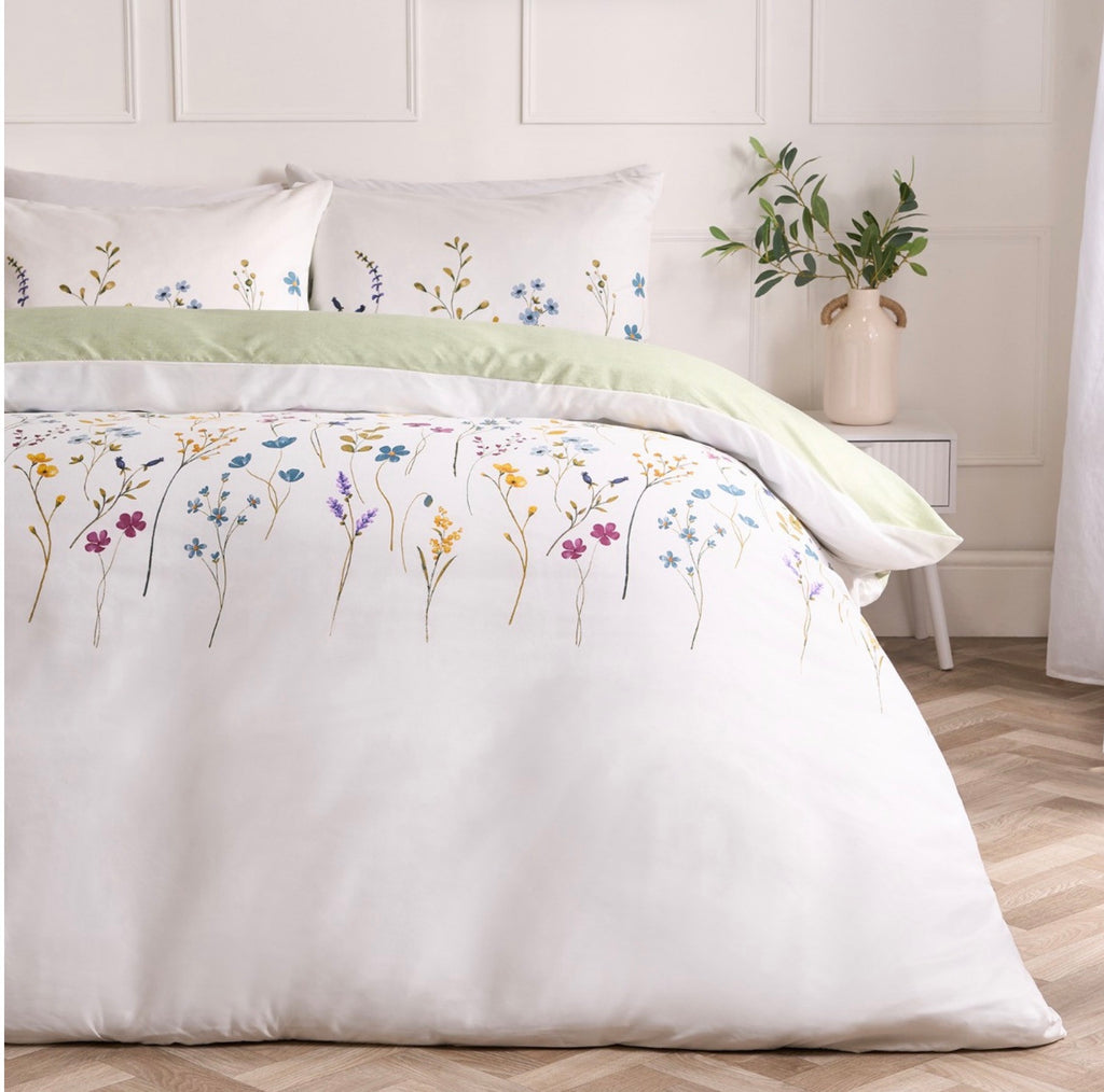 Floral Border Duvet Set