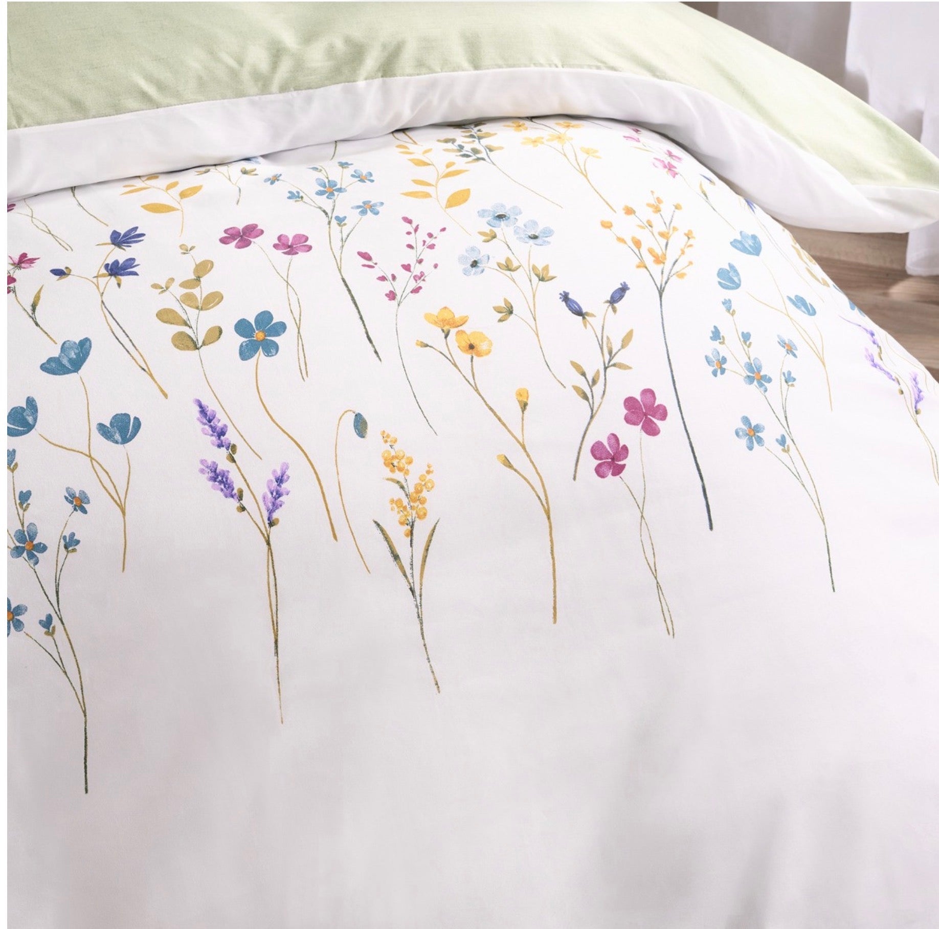 Floral Border Duvet Set