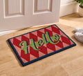 Hello Printed Coir Mat
