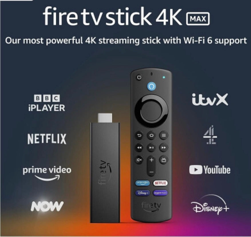 Amazon Fire Stick 4K Max TV Stick Ultra HD Streaming Wi-Fi 6 Alexa