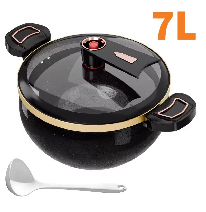 Micro-Pressure Pot soup pot+spoon Household 7L