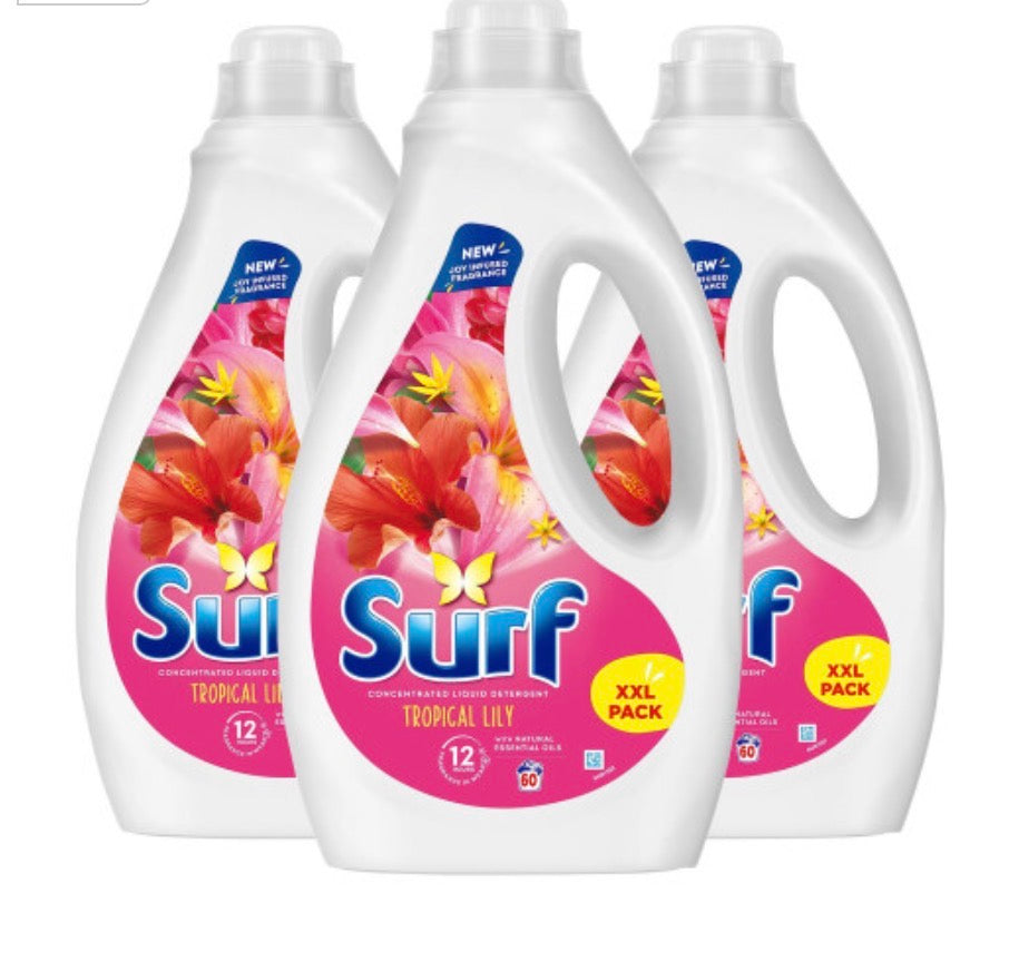 Surf Laundry Detergent Tropical Lily 1.62L
