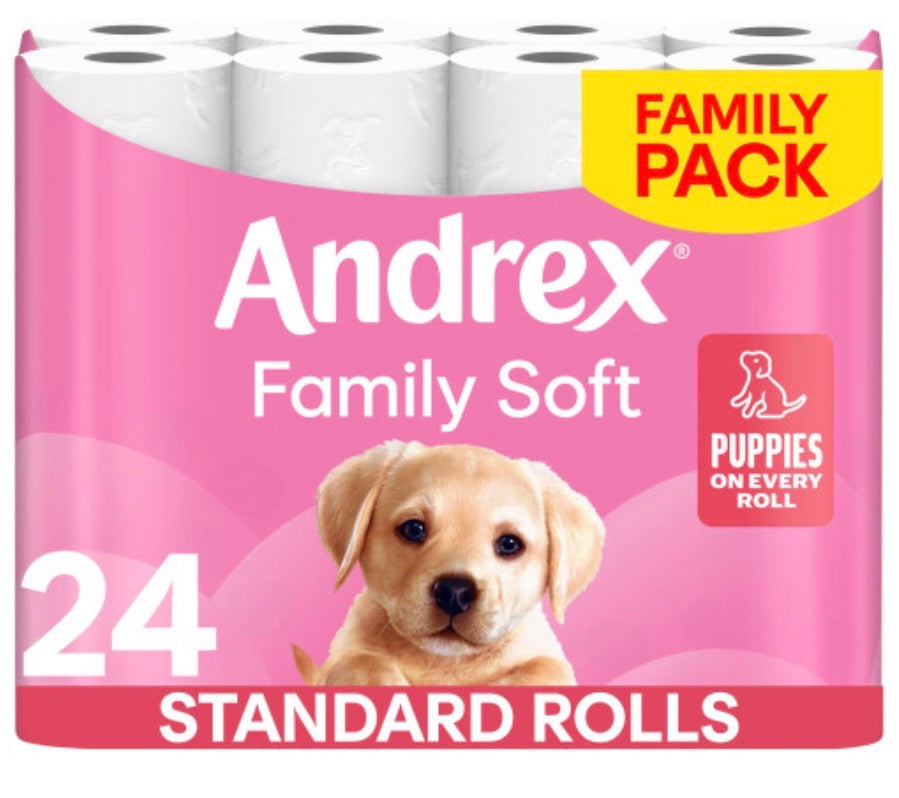 Andrex Family Soft Toilet Paper 24 Rolls