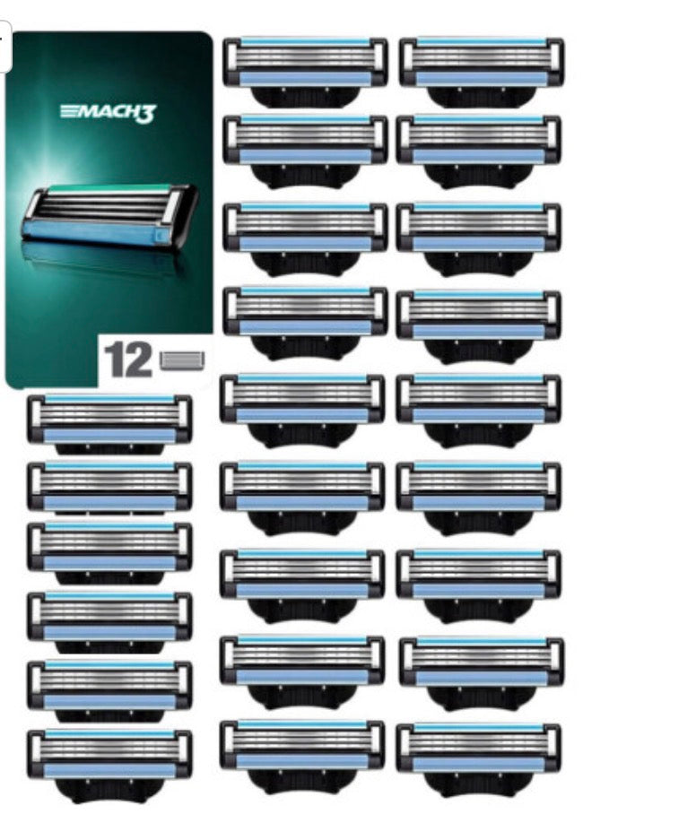 24PCS Mach 3 Manual Razor Blades