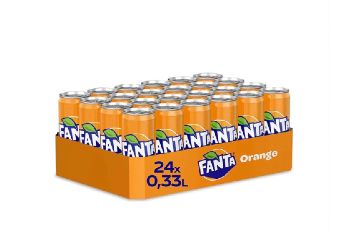Fanta Orange Slimline Cans 24x330ml