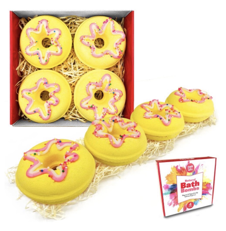 4 x Large Doughnut Bath Bombs