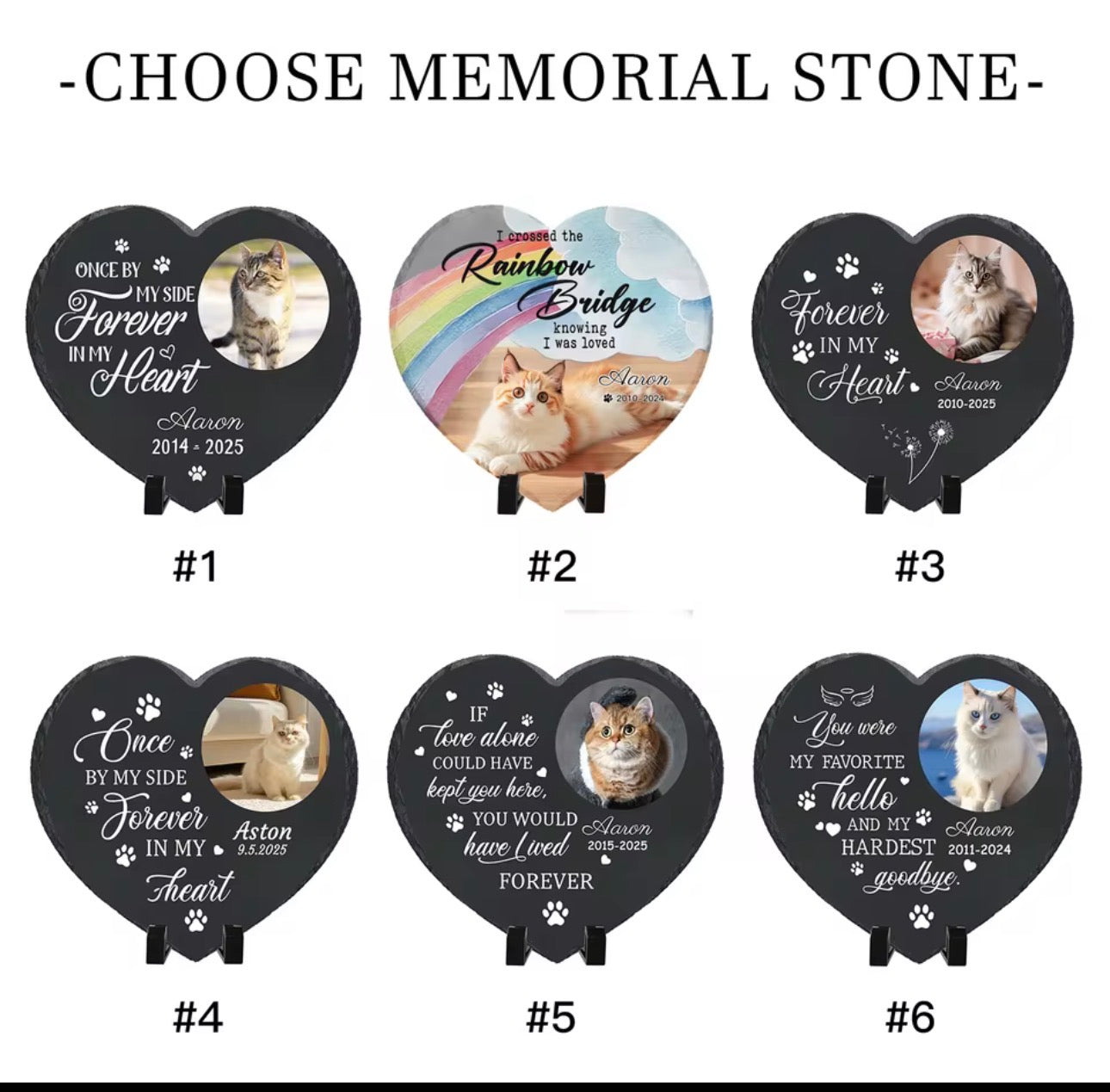 Personalised Pet Memorial Slate