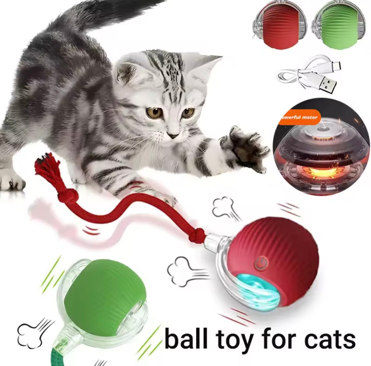 Interactive Voice Cat Ball Toy