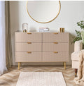 Ribbed 6-Drawer Unit