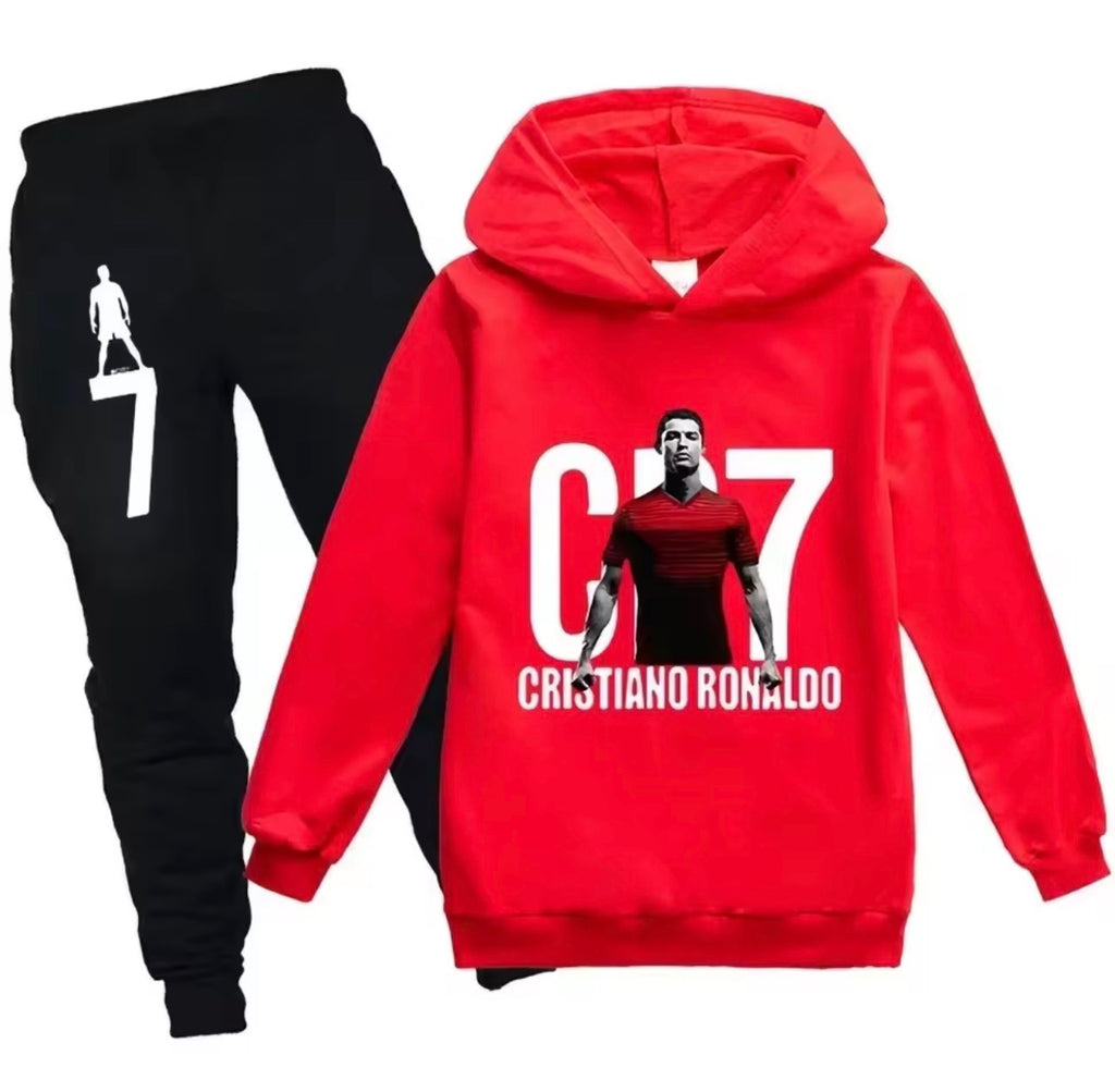 CR7 Inspired Kids Hoodie & Jogger Set