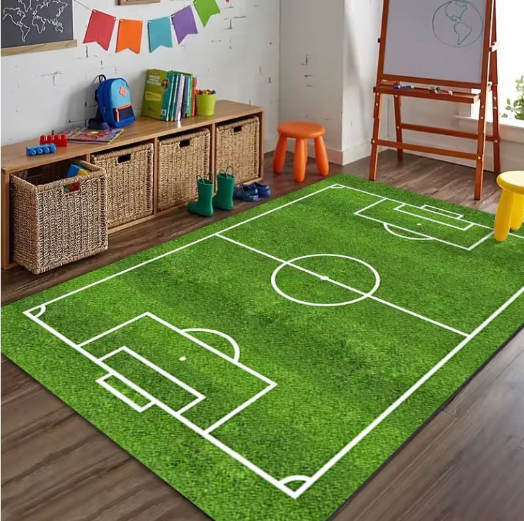 Sports Theme Soccer Field Carpet