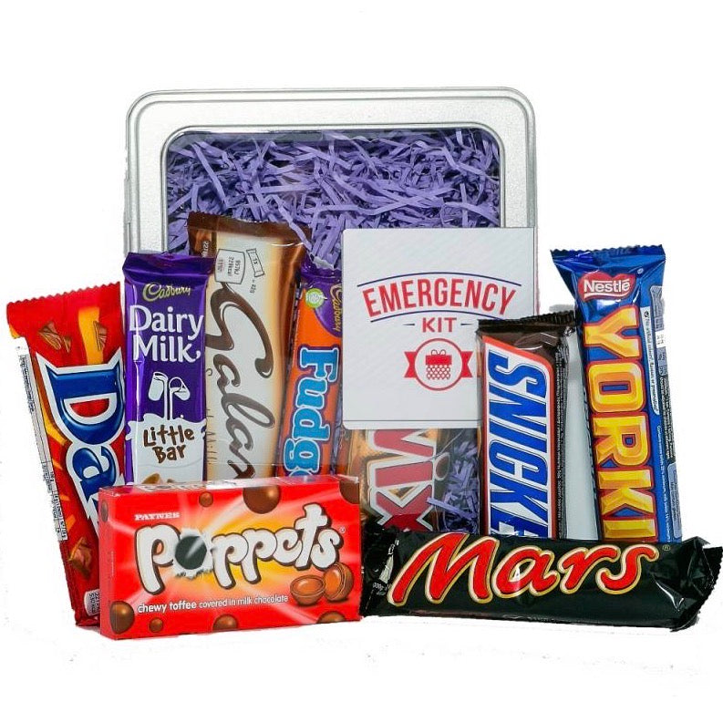 EMERGENCY CHOCOLATE HIT TIN - IN AN EMERGENCY, BREAK THE SEAL!